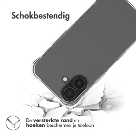 imoshion Hoesje - Geschikt voor Apple iPhone 17 - Shockproof Case - Transparant