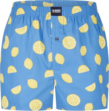 Happy Shorts Wijde Boxershort Heren Lemon Print - Maat M