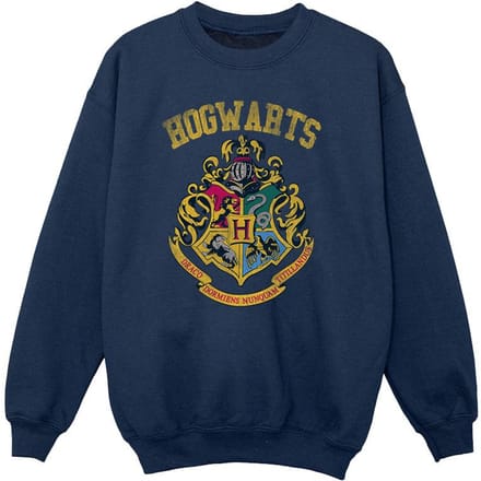 Harry Potter Meisjes gevuld Varsity-sweatshirt met helm (Marineblauw)