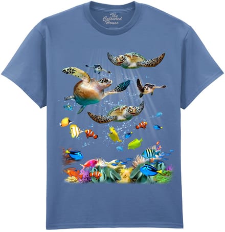 Schildpad Turtle Reef The Coloured House T-shirt M