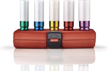 1/2" Slagsleutel Set Wielvelgbeschermer 5-Delig Dunwandig Retourbits