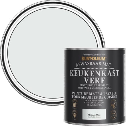 Rust-Oleum Grijs Afwasbaar Mat Keukenkastverf - Monaco Mist 750ml