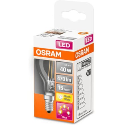 OSRAM 4058075434448 LED-lamp Energielabel E (A - G) E14 Peer 4 W Warmwit 1 stuk(s)