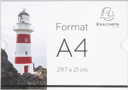 Exacompta 10x Wandpocket A4 horizontaal - Transparant - 84858QD