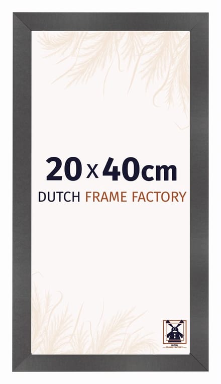 Fotolijst 20x40 cm - MDF - Zwart Mat - Praag