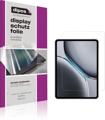 dipos – 2x Beschermfolie geschikt voor OnePlus Pad Go 2 | Krasbestendige & heldere Screenprotector Ultra-Thin