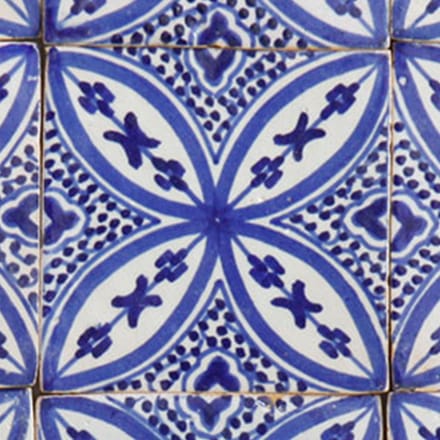 Wandtegels – Handgeschilderd keramiek – Set van 4 – 10×10 cm – Azulejo-motief