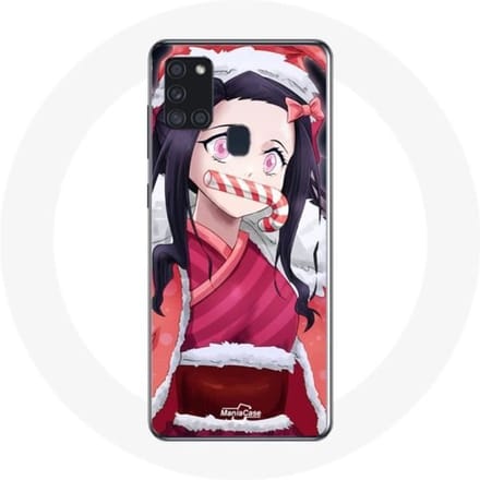 Coque - Maniacase - Samsung Galaxy A21s - Anime Demon Slayer - Souple - Noir