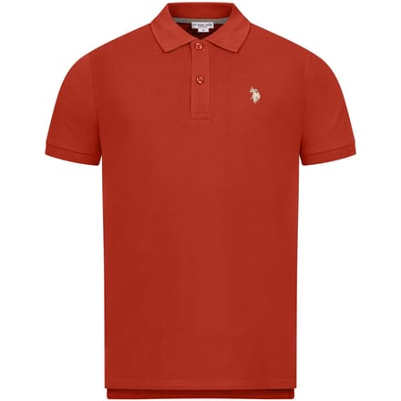 U.S. Polo Assn. heren basic poloshirt met korte mouwen en stretch