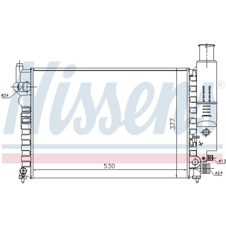 Radiator, motorkoeling NISSENS 61230