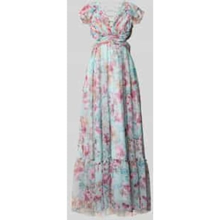 regular fit maxijurk met allover bloemenprint