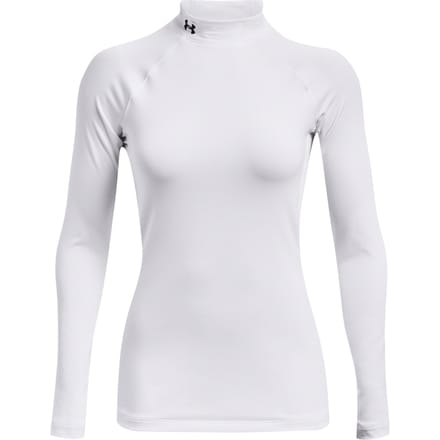 Under Armour Coldgear Authentics Mockneck Longsleeve Dames-Wit