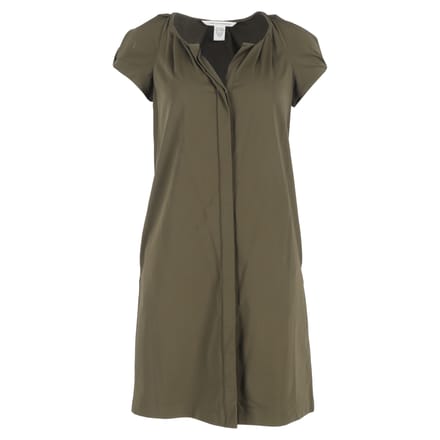 Diane Von Furstenberg Luisa minijurk in olijfgroen nylon