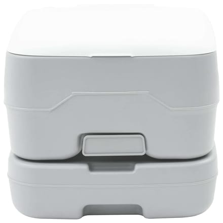 vidaXL Camping Toilet Grijs en Wit 41,5 x 36,5 x 30 cm Polyetheen