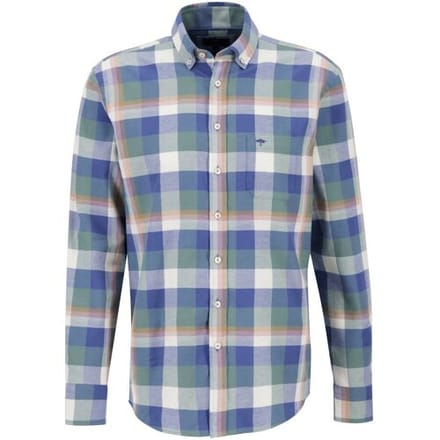 Fynch-Hatton Overhemd Bold Checks Button Down Pale Berry / male