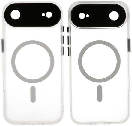 MagSafe Hoesje Geschikt voor iPhone Air - Mat-Transparent met Camera Beschermer Case - Wit