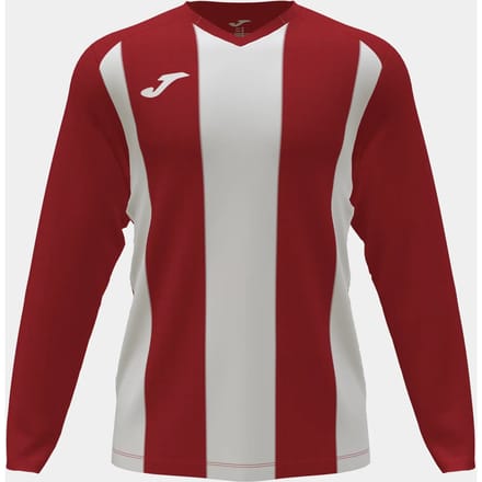 Joma Pisa II Voetbalshirt Lange Mouw Heren - Rood / Wit | Maat: M