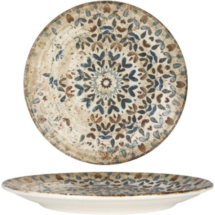 Rinart Dinerbord - Aztec - Porselein - 27 cm - set van 6