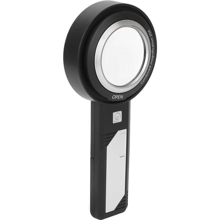 Leesloep Dubbele Lens Ergonomische Handgreep Zakloep met LED-licht om te lezen