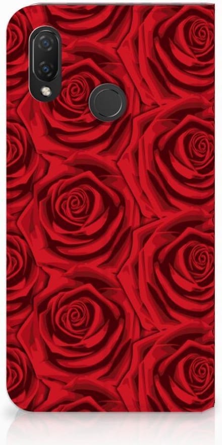 Huawei P Smart Plus Smart Cover Red Roses