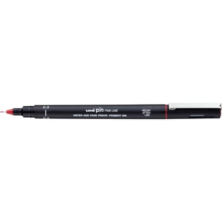 Fineliner Uni-ball Pin 0,3mm rood