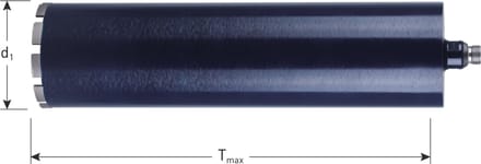 Rotec diamant dozenboor special-line, nat boren, 1/2, (M)-opname, 6 segmenten, Ø61x400