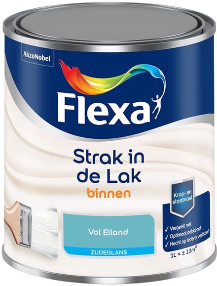 Flexa - Strak In De Lak Binnenlak Zijdeglans - Vol Eiland - Mengverf - 1 L