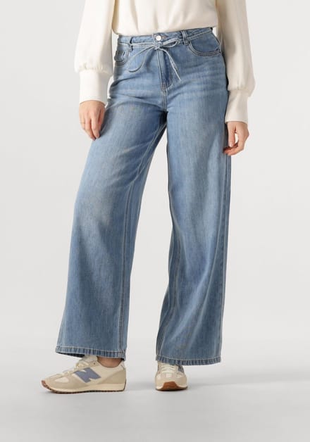 Object Wide leg jeans Strikceintuur