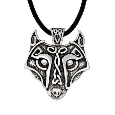 St Justin Viking wolf hanger (PN1072)