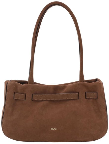 abro Leren schoudertas Leather Suede Shoulder Bag Jill Wood bruine