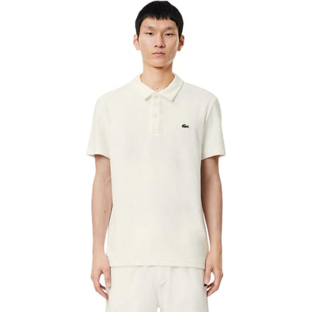 Lacoste Heren Geborduurd Logo Poloshirt (Wit)