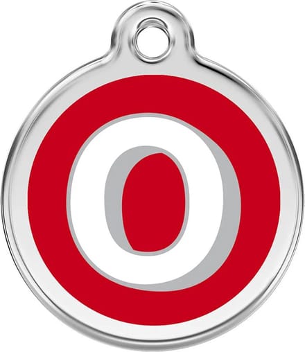 Red Dingo Hondenpenning 20 mm letter O