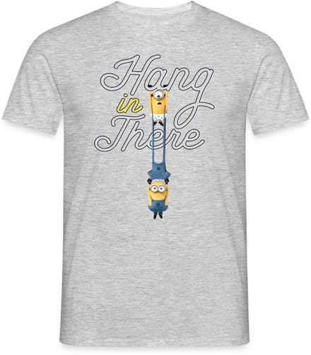 Minions Carl And Phil Hang In There T-Shirt Heren