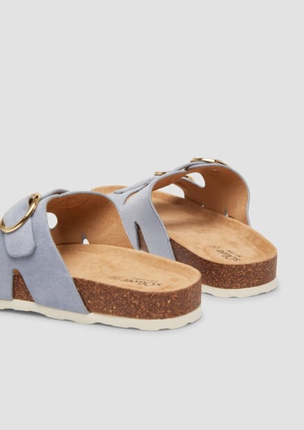 Leren mules met juweeldetail voor dames s.Oliver