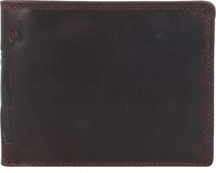 Jack Kinsky Monterey Portemonnee RFID-bescherming Leer 12.5 cm - Jongens - Horizontaal - mokka