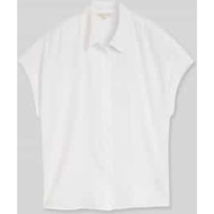 Tom Tailor - Losvallende blouse met linnen - Maat 44 - White