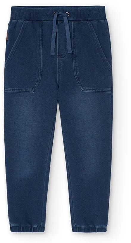 Boboli Fleece Denim Broek Blauw 6 Years Kinderen