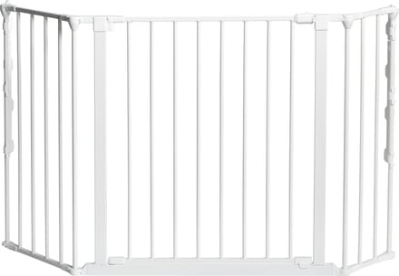 BabyDan Flex V Traphekje - Hoekhekje - overloop - 92 - 125 cm - Schroefbevestiging - Wit