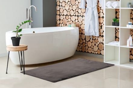 Heaven badmatten - superzacht - fluffy - 67x110 - Grijs