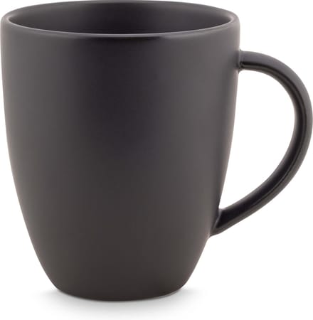vtwonen Mok met Oor - Mat Zwart - Porselein - 250ml