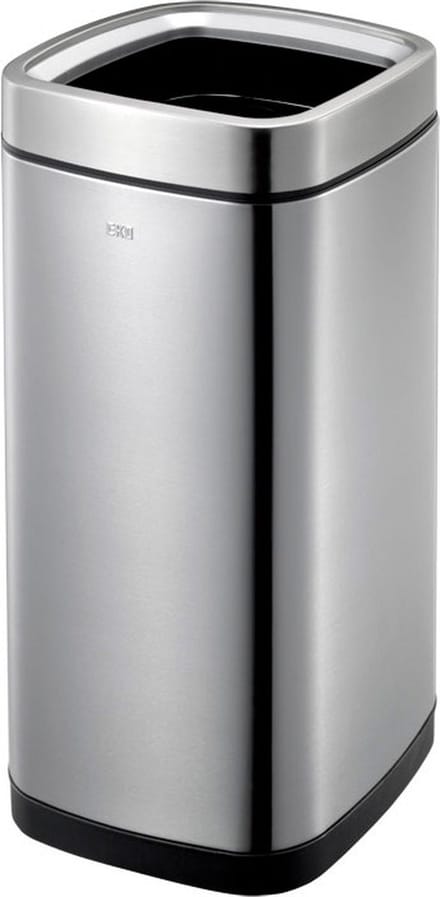 EKO - Laguna afvalbak Open Top 35 liter - Stainless steel Plastic - mat RVS - Prullenbak