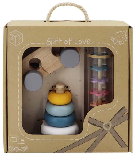 Houten Babyspeelgoed Speelset, Set van 3