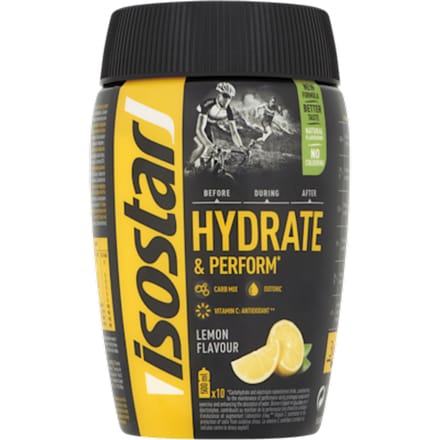 Isostar | Hydrate & Perform | Citroen smaak | 1 x 400 g | Isotone Sportdranken