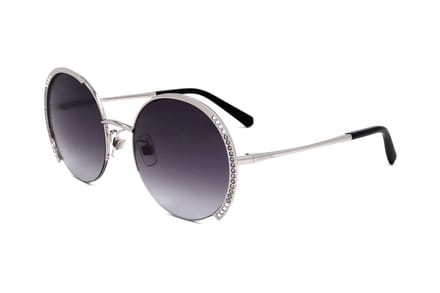 Swarovski Zonnebril Dames (SK0280H-16B-56) - Shiny Palladium - Gradient Smoke