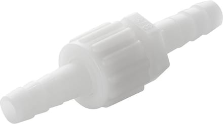 ProPlus Slangtule koppeling - 10 mm diameter - wit - nylon - hoge druk en temperatuurbestendig