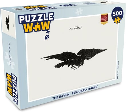 Puzzel The raven - Edouard Manet - Legpuzzel - Puzzel 500 stukjes