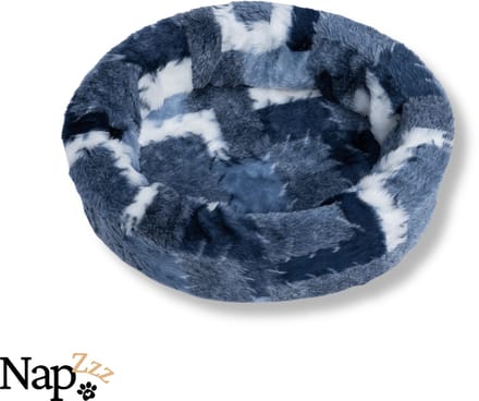 NapZZZ Hondenmand - Mix Blok Blauw - 66 x 56 x 18 cm