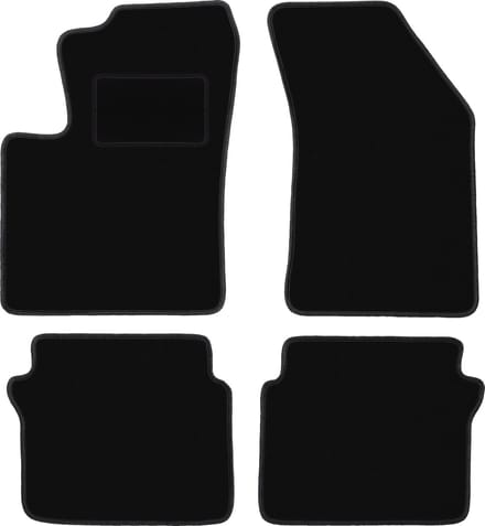 Zwarte velours vloermatten voor: Chrysler Sebring III sedan (2007-2010)