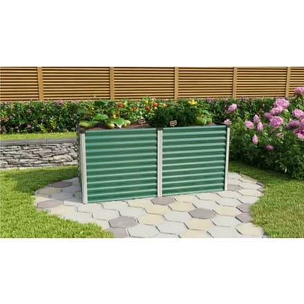 Vitavia Tuinkas Linus 858 - Zeewier/geanodiseerd Aluminium - 96x188x86cm