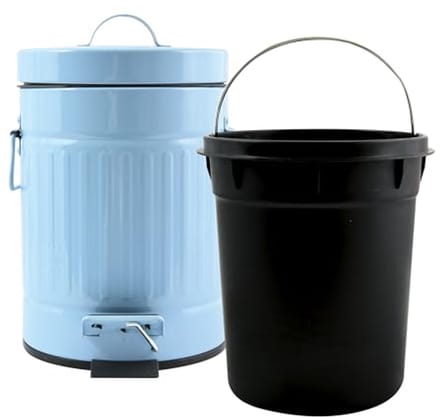 Pedaalemmer Pastel Blauw voor Badkamer en Keuken